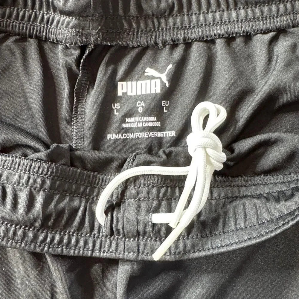 Men’s Puma Black Knit Athletic Sport Shorts Size L NWT